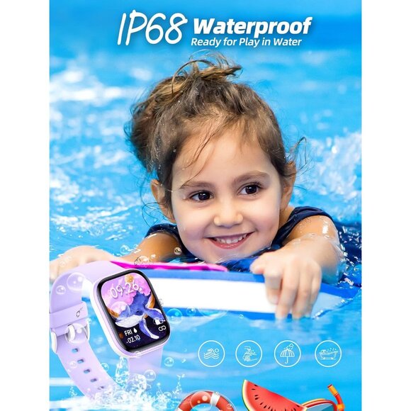 🆕 Kids Smart Watch Waterproof Fitness Activity Tracker Pedometers Heart Rate - Picture 4 of 14